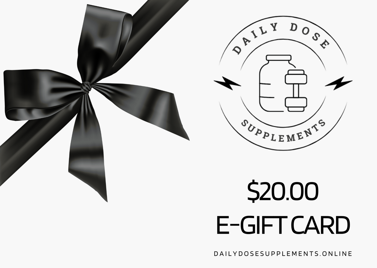 DAILY DOSE SUPPLEMENTS GIFT CARD