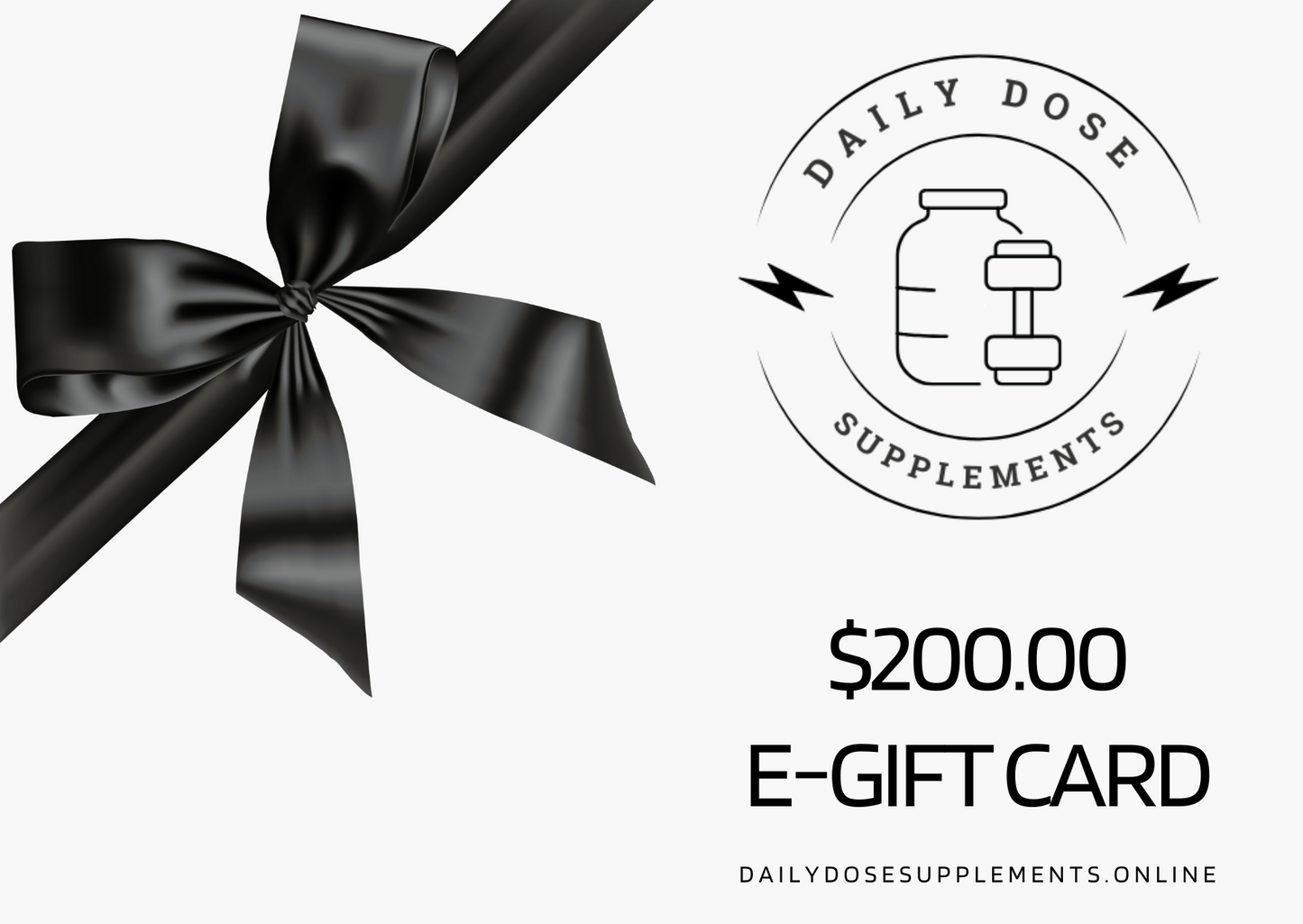 DAILY DOSE SUPPLEMENTS GIFT CARD
