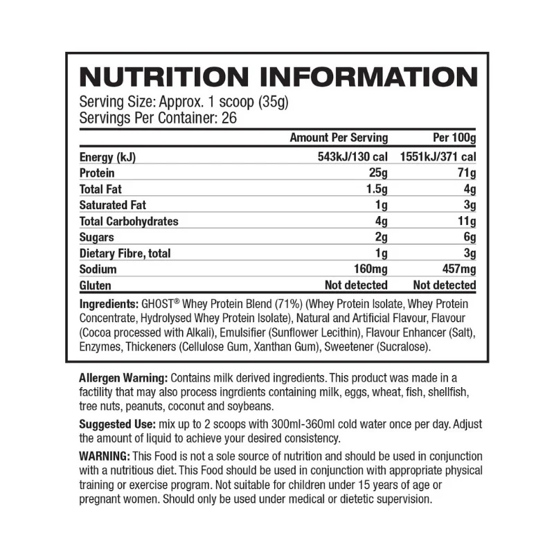 GHOST WHEY PROTEIN