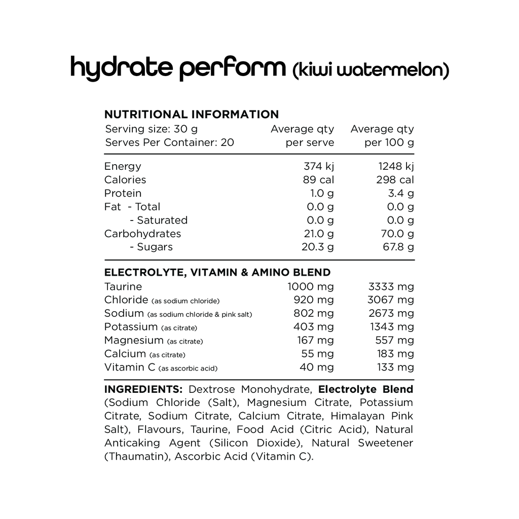 SWITCH PERFORM HYDRATE + CARBOHYDRATE