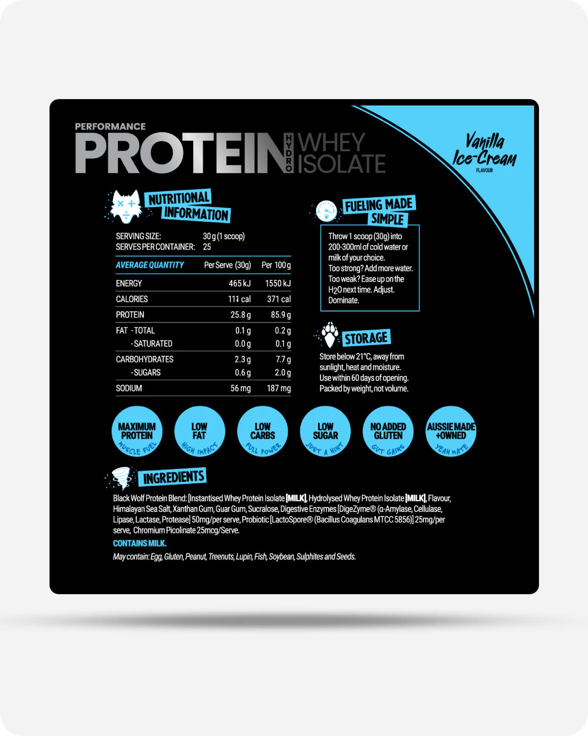 BLACK WOLF ISO-PERFORMANCE PROTEIN