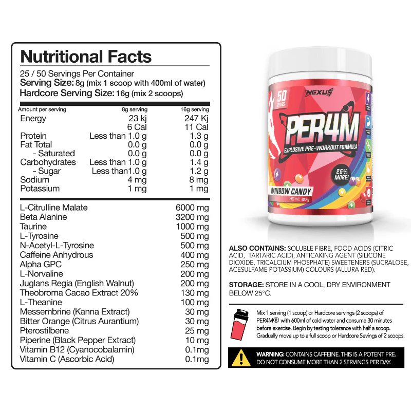 NEXUS PER4M PRE-WORKOUT