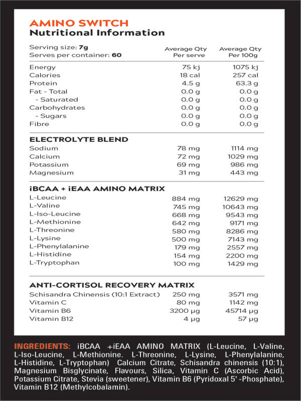 SWITCH AMINO EAA/BCAA