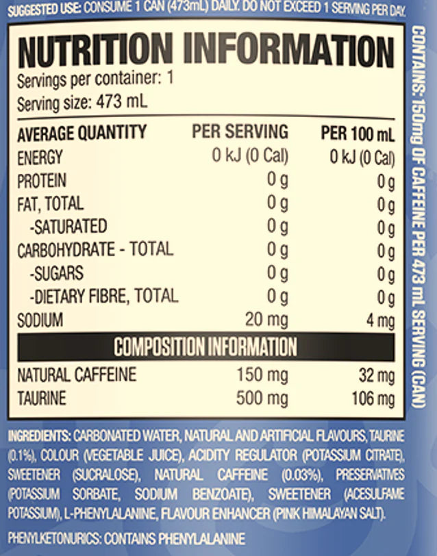 RYSE ENERGY DRINK RTD 500ml