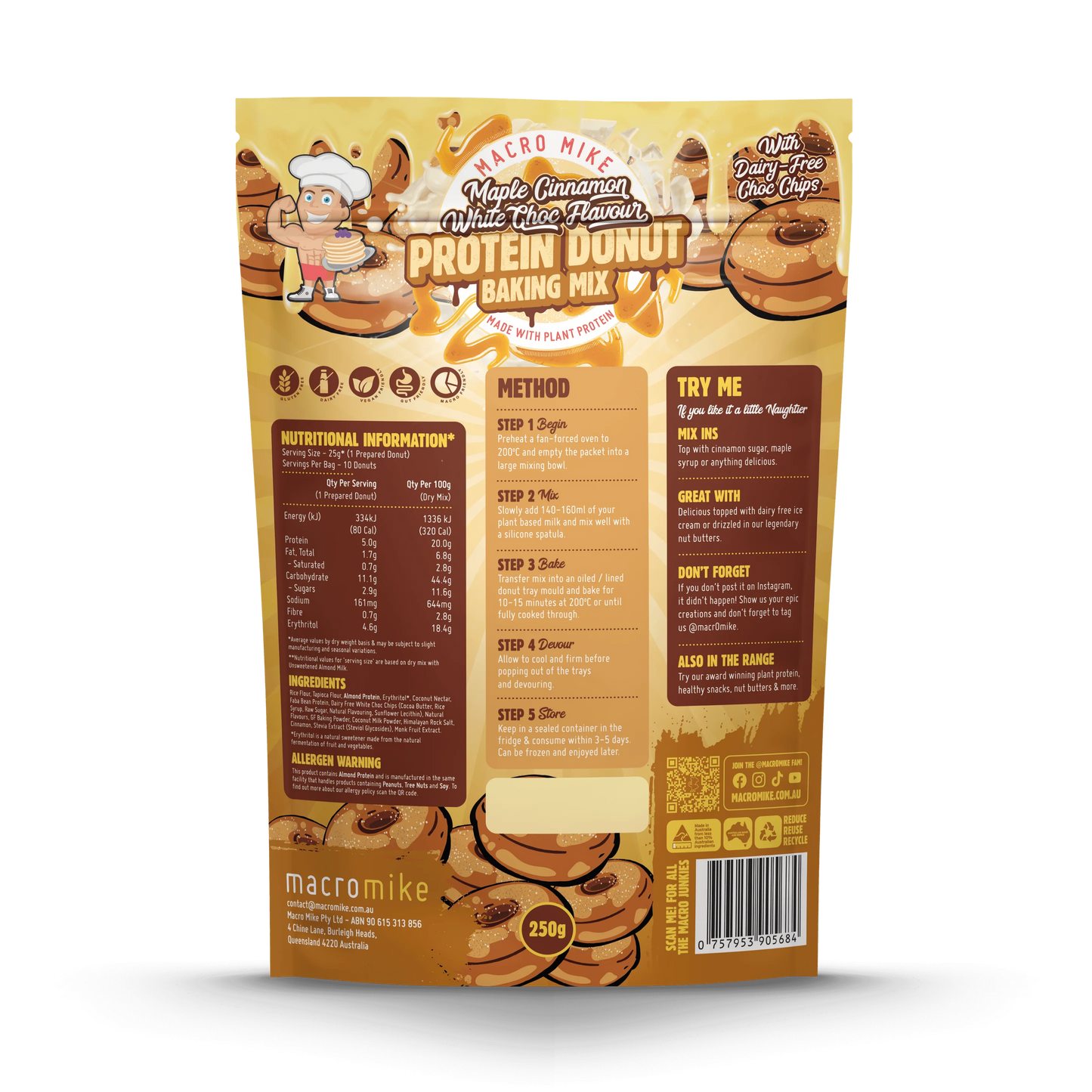 MACRO MIKE PROTEIN DONUT BAKING MIX