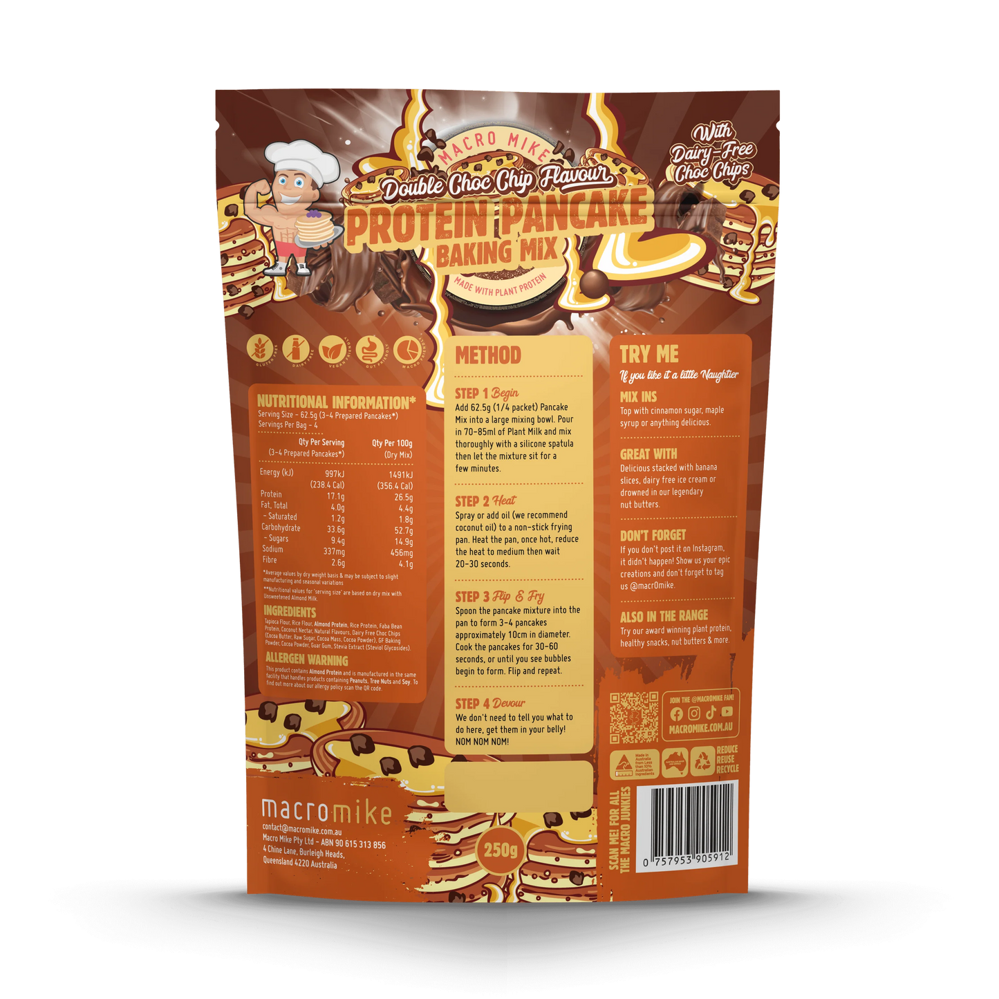 MACRO MIKE PROTEIN PANCAKE BAKING MIX