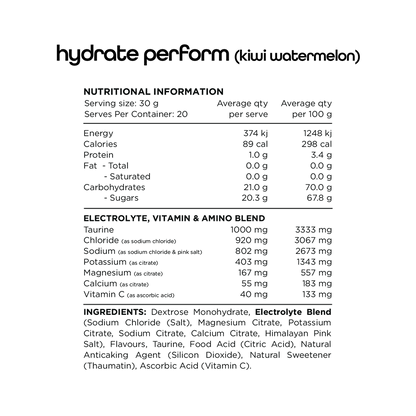 SWITCH PERFORM HYDRATE + CARBOHYDRATE