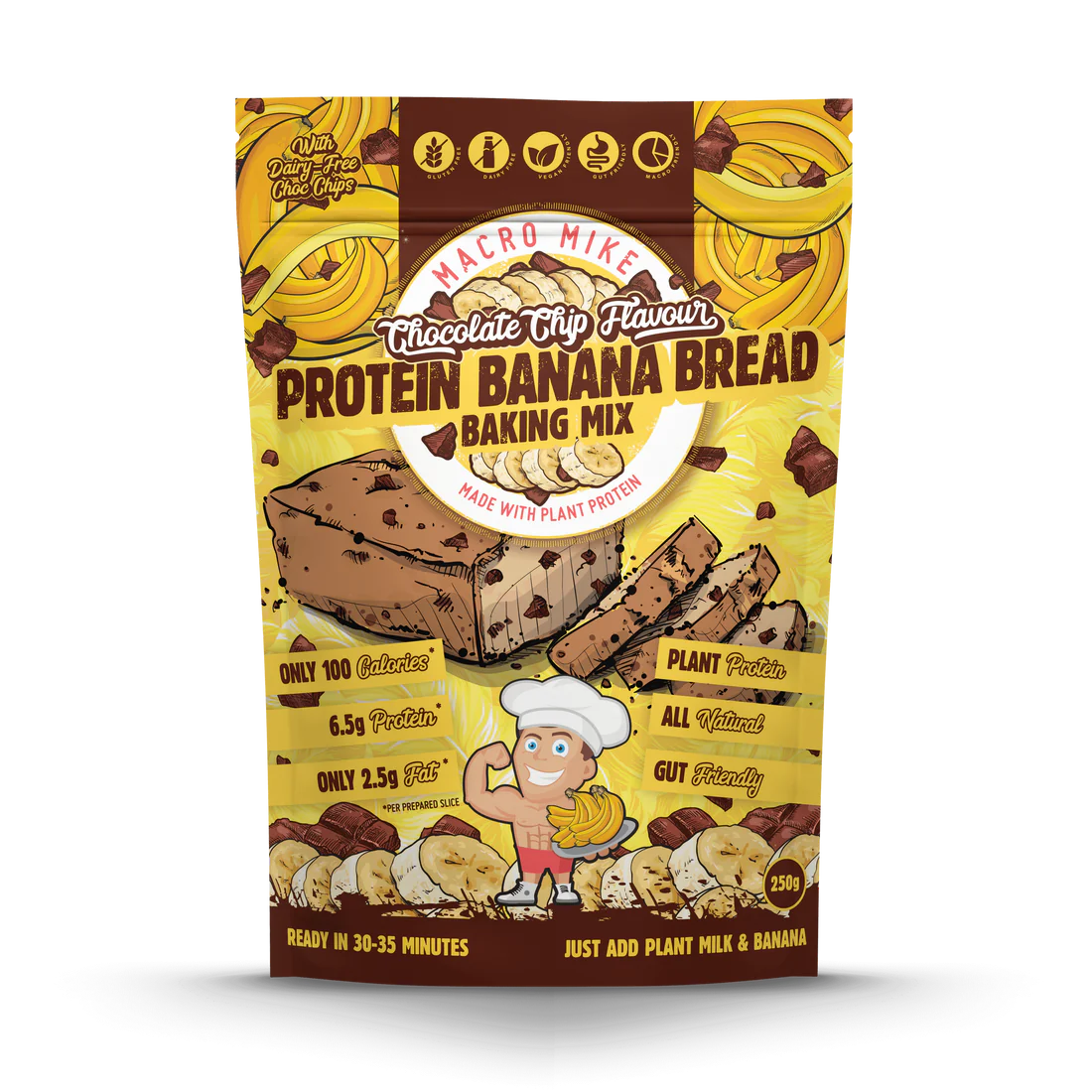 MACRO MIKE PROTEIN BANANA BREAD