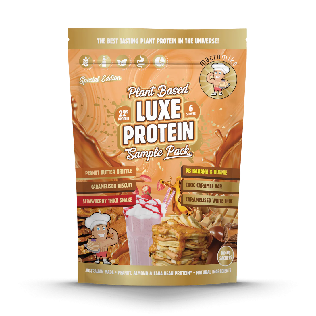 MACRO MIKE LUXE PROTEIN Sample Pack 6x40g