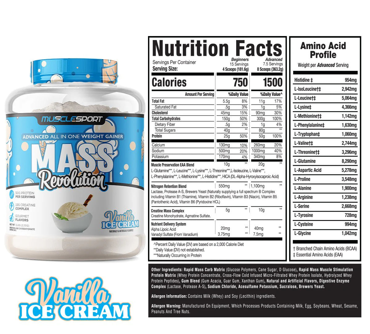 MUSCLE SPORT MASS GAINER
