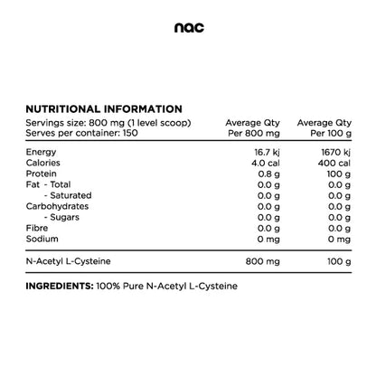 SWITCH N-ACETYL L-CYSTEINE (NAC) POWDER